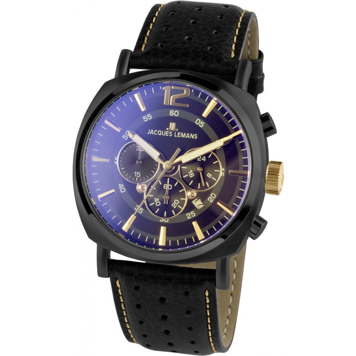 Kronograf Moška Ročna Ura Jacques Lemans Jl1645 1O