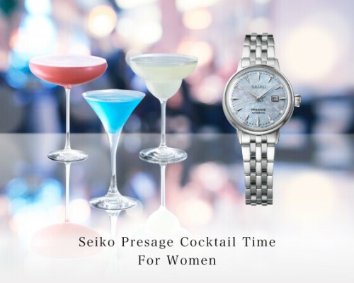 Seiko Presage damske ročne ure z diamanti