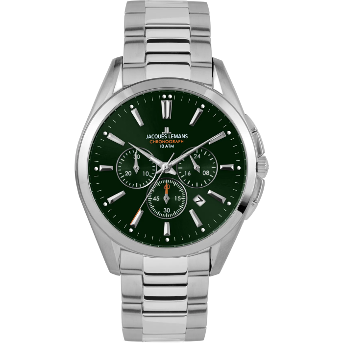 Kronograf Moška Ročna Ura Jacques Lemans Jl1945 1F