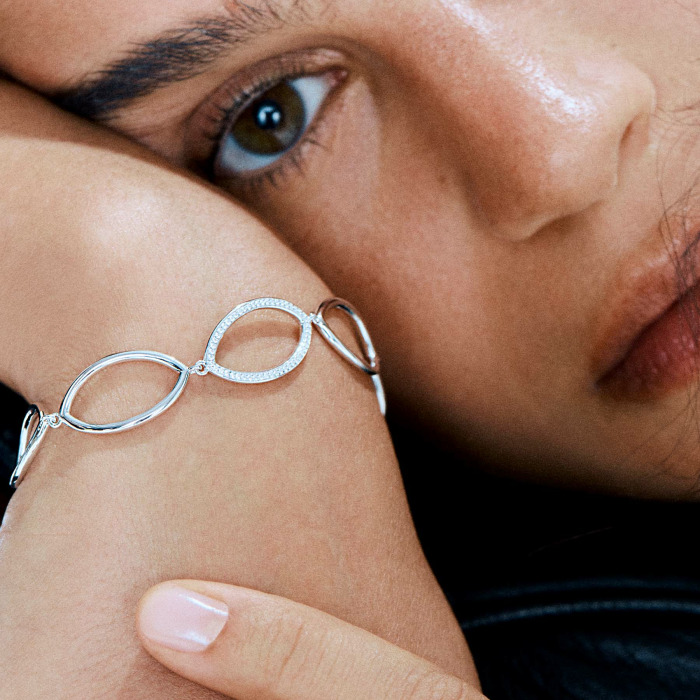 Srebro Ženska Zapestnica Rosato Rzso11