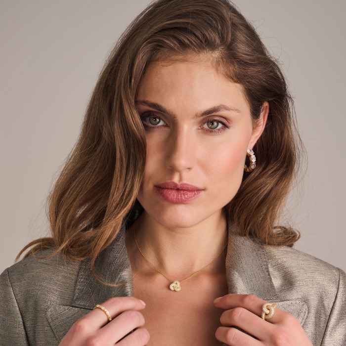 Srebro Ženska Uhani Sif Jakobs Sj-E2330-Cz-Yg