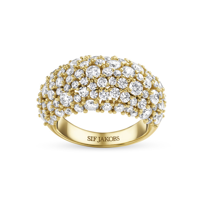 Srebro Ženska Prstan Sif Jakobs Sj-R2496-Cz-Yg-58