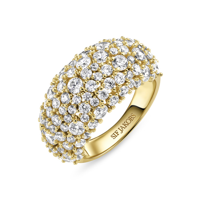 Srebro Ženska Prstan Sif Jakobs Sj-R2496-Cz-Yg-58