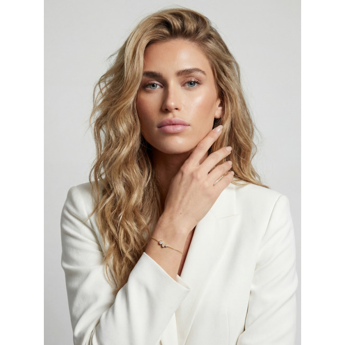 Srebro Ženska Zapestnica Sif Jakobs Sj-B2731-Cz-Yg