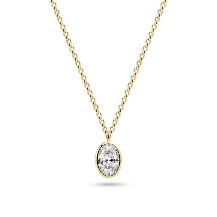 Srebro Ženska Verižica Sif Jakobs Sj-N2795-Cz-Yg