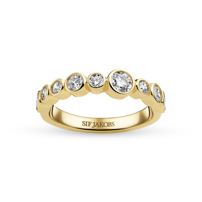Srebro Ženska Prstan Sif Jakobs Sj-R2770-Cz-Yg-52
