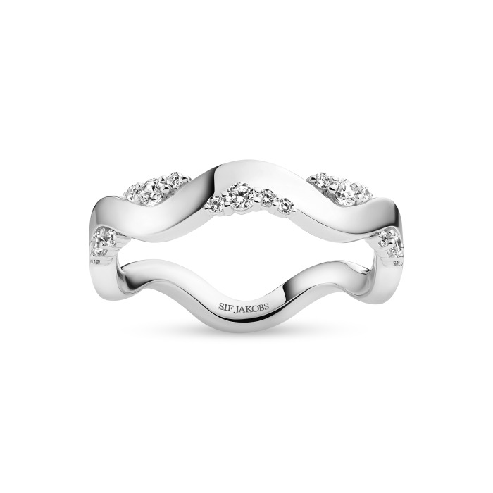 Srebro Ženska Prstan Sif Jakobs Sj-R2762-Cz-58