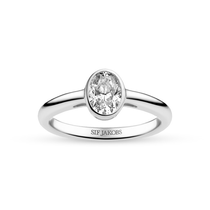 Srebro Ženska Prstan Sif Jakobs Sj-R2795-Cz-50