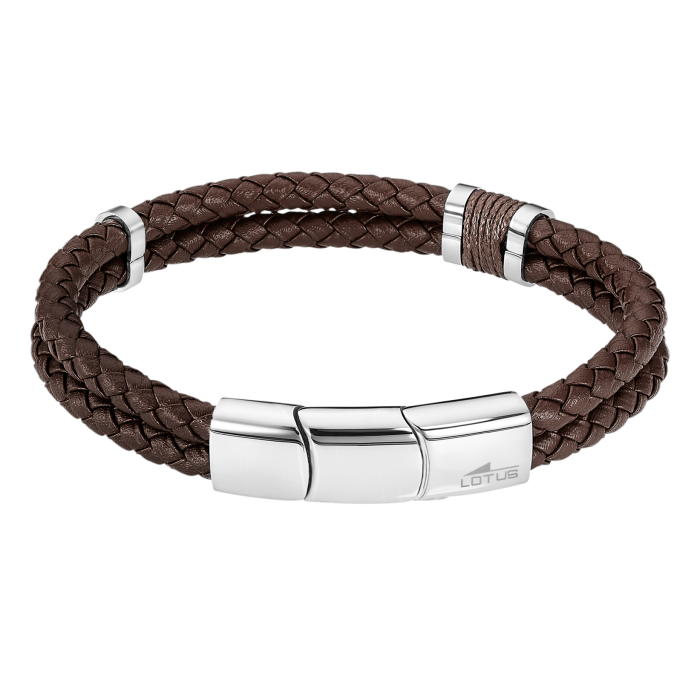 Nerjaveče Jeklo, Usnje Moška Zapestnica Lotus Style Ls2529-2-2