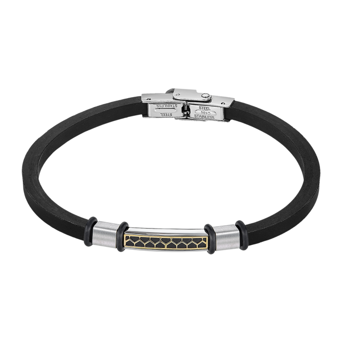 Nerjaveče Jeklo, Usnje Moška Zapestnica Lotus Style Ls2537-2-2