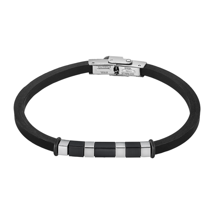 Nerjaveče Jeklo, Usnje Moška Zapestnica Lotus Style Ls2538-2-3