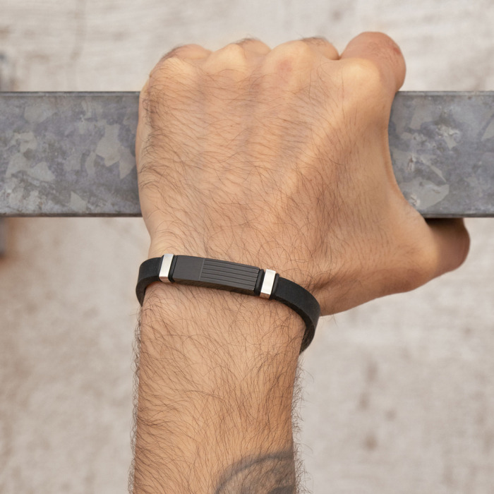 Nerjaveče Jeklo, Usnje Moška Zapestnica Lotus Style Ls2541-2-2