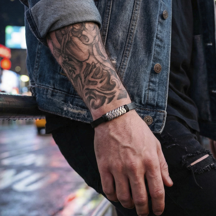 Nerjaveče Jeklo Moška Zapestnica Lotus Style Ls2588-2-1