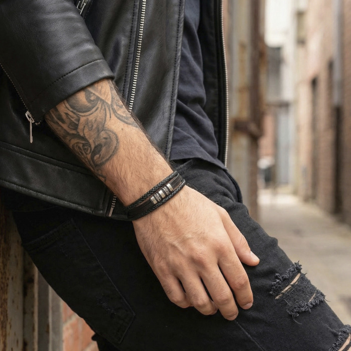 Nerjaveče Jeklo Moška Zapestnica Lotus Style Ls2590-2-1