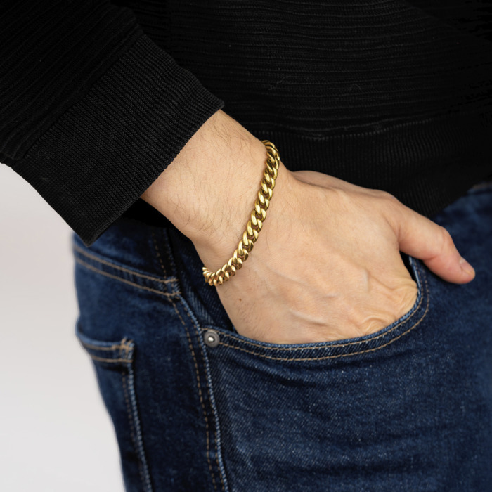 Nerjaveče Jeklo Moška Zapestnica Lotus Style Ls2597-2-2