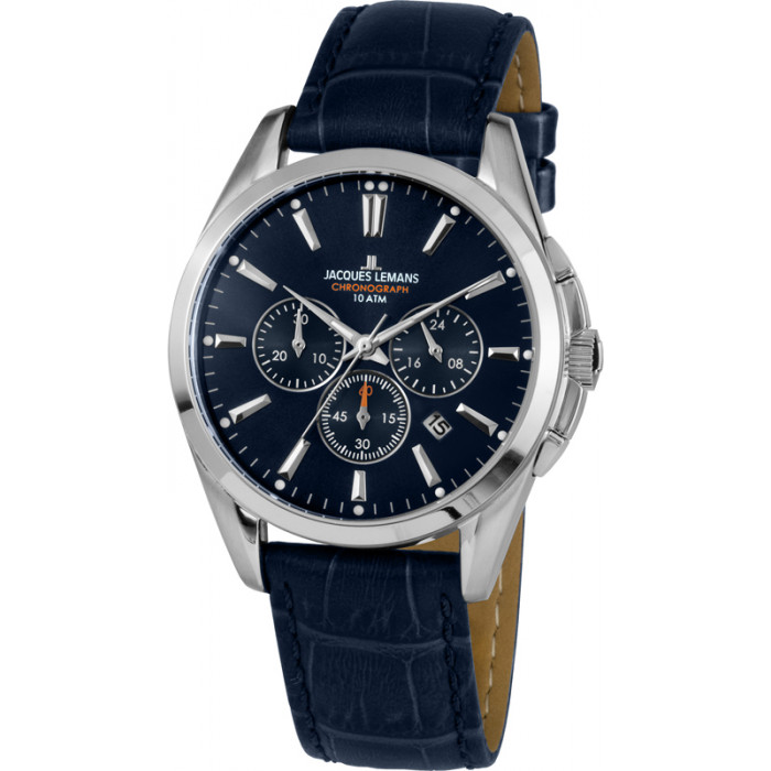 Kronograf Moška Ročna Ura Jacques Lemans Jl1945B